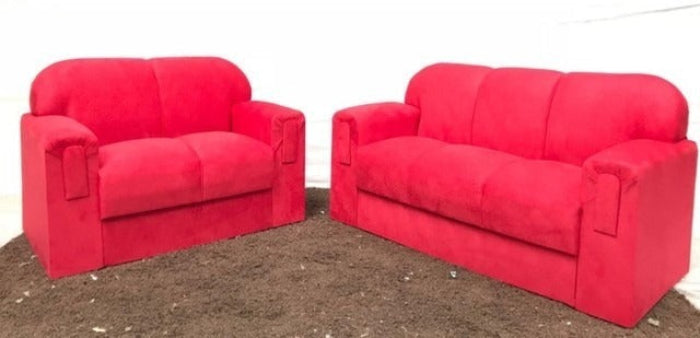 Conjunto Estofado Xa... 2x3Lgs Suede Vermelho EN