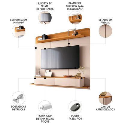 Home Suspenso Galax - 1,80 cm -70'' - Off White/Cinamomo EN