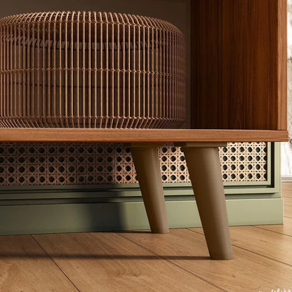 Rack Bancada New Austin 1,36 cm 50" - Grigio Fosco/Cinamomo Mel EN