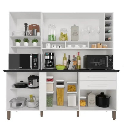 Armário de Cozinha Alexia - Com Espelho - Branco EN