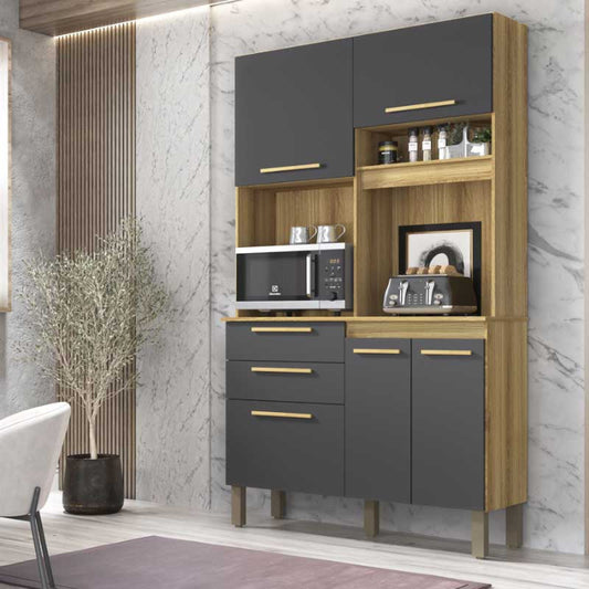 Kit Cozinha Dubai Cinamomo.Preto EN