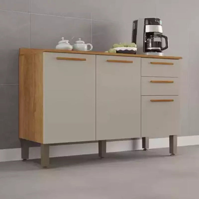 Balcao Cozinha New Valencia Cinamomo.Off White EN