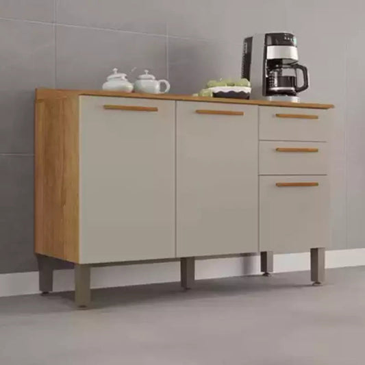 Balcao Cozinha New Valencia Cinamomo.Off White EN