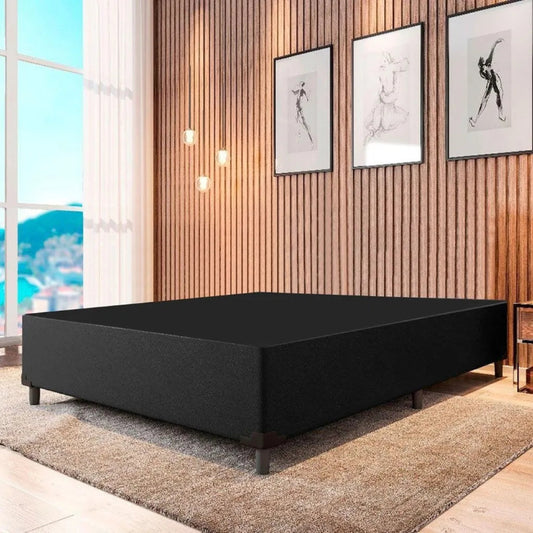 Base Box (Corino) - Casal 1,38 cm - ORTOBOM - Preto   L