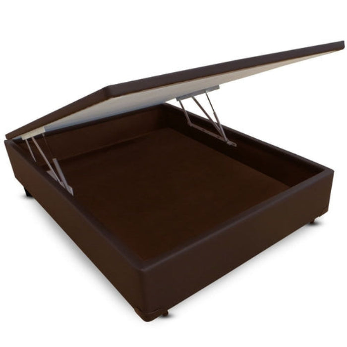 Base Bau Solteirao 110x188x40 Corino Marrom EN