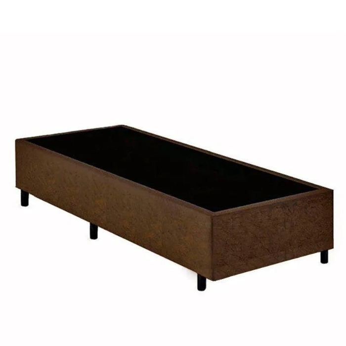Base Solteiro SUEDE Marrom EN