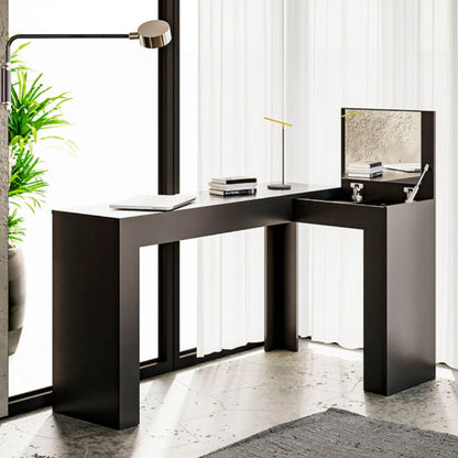 Escrivaninha Penteadeira Jade Preto Fosco EN