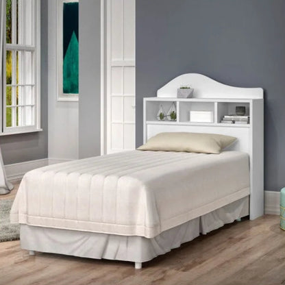 Cabeceira Box Solteiro Irlanda Branco/Lilas Flex EN