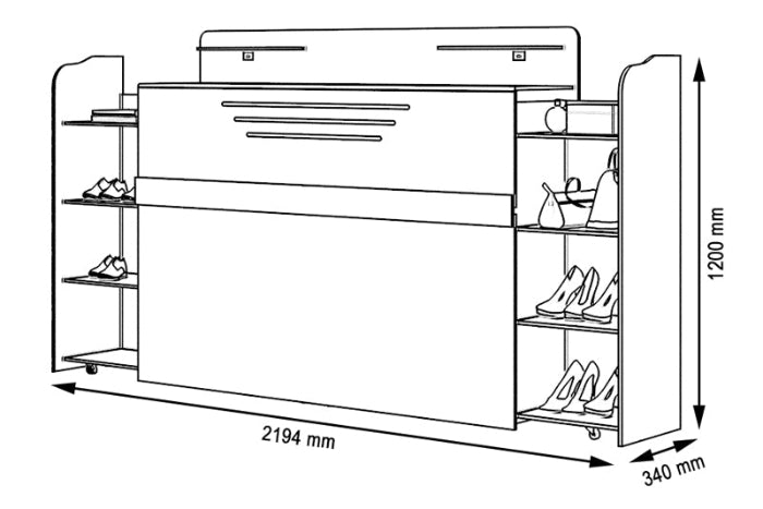 Cabeceira Queen Julia Branco EN