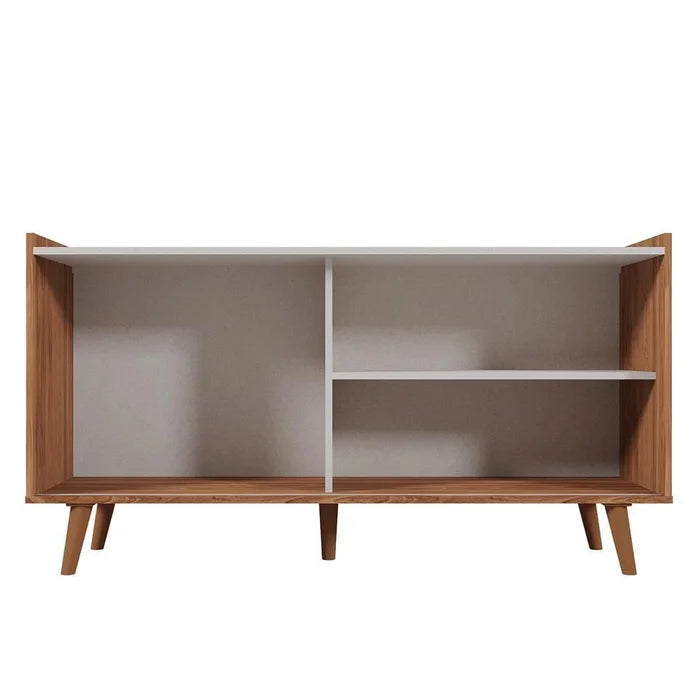 Rack Bancada New Austin 1,36 cm 50" - Pérola Metaliz/Cinamomo Mel EN