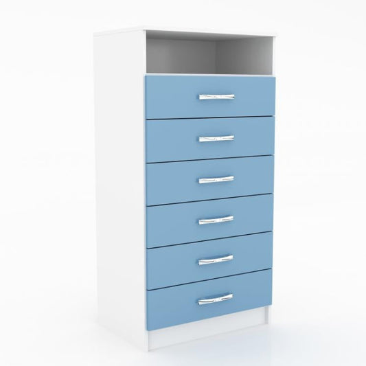 Comoda Itaperuna.Buzios 6G Branco com Azul EN