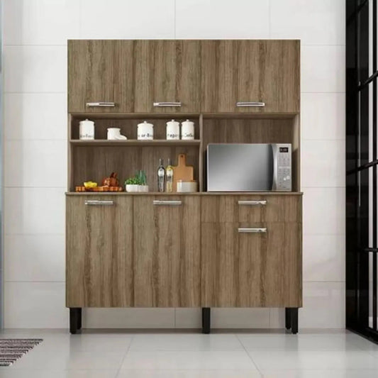 Armário de Cozinha Kit Itatiaia 140 - Castanho