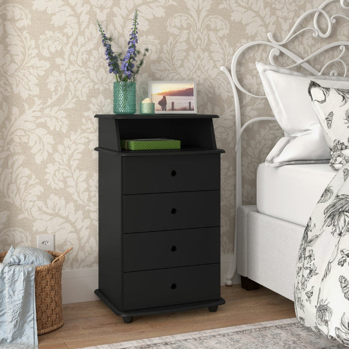 Mesa de Cabeceira Luxo Preto EN