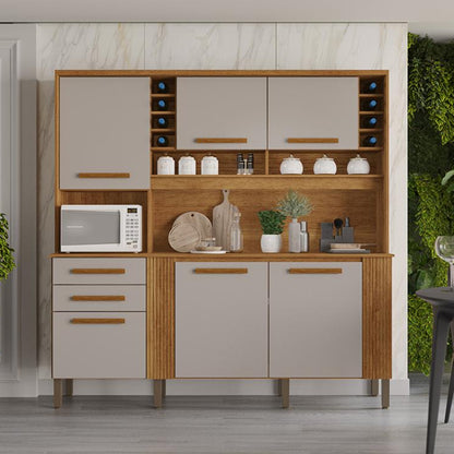 Kit Cozinha Catar Cinamomo.Off White EN