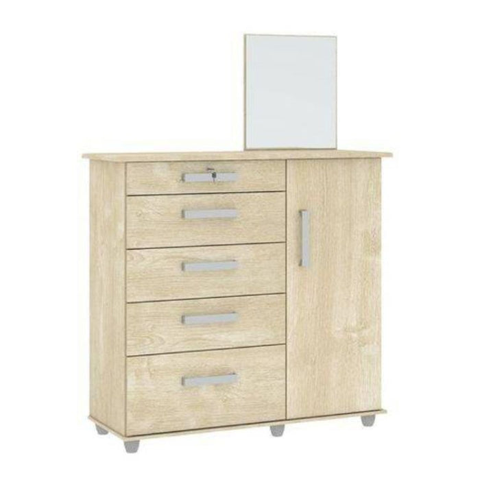 Comoda Savana New 5G1P Rustico Neve  EN