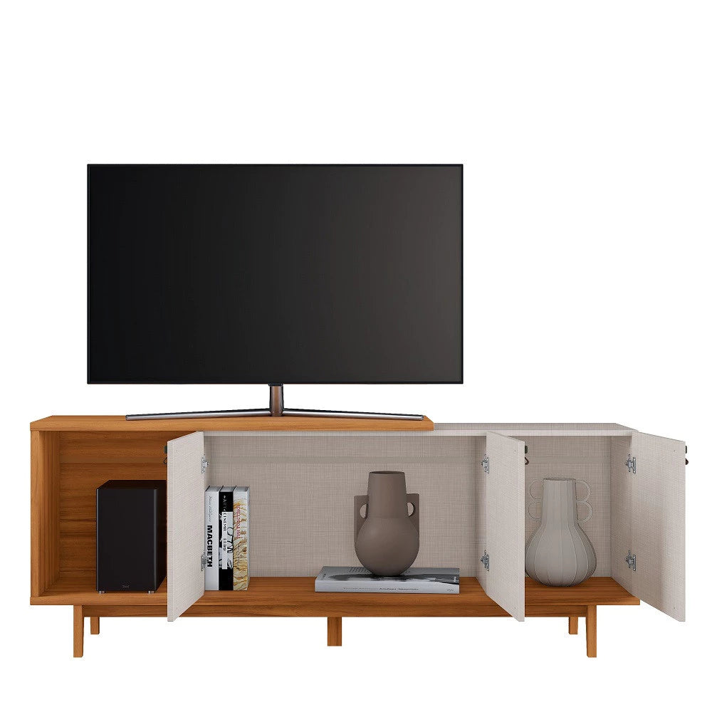 Bancada NT 1380 1,60 cm 50″ - Off White/Freijó EN